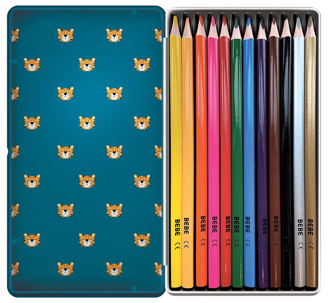 Kredki ołówkowe 12 kolorów BB Boys Interdruk